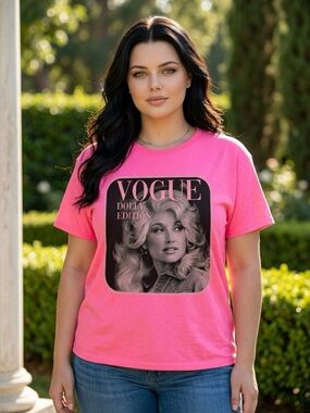 NWT Vogue Dolly Edition Graphic Tee - Pink
